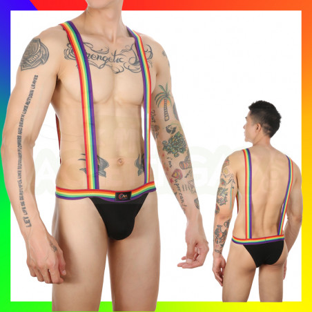 Slip bretelles rainbow