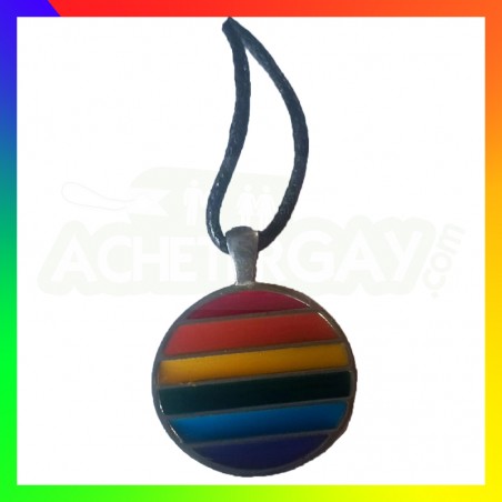 Pendentif LGBT cercle émaillé