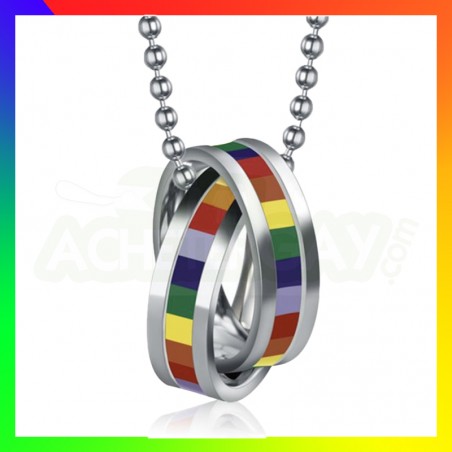 Pendentif Anneaux Enlacés