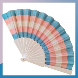 Eventail drapeau transgenre Eventail drapeau transgenre