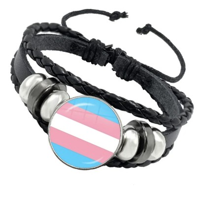 Bracelet drapeau transgenre Bracelet drapeau transgenre