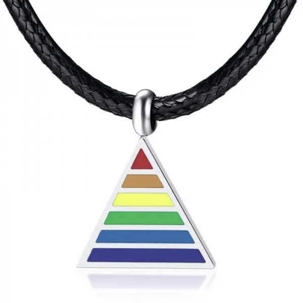 Pendentif LGBT Lines On Triangle