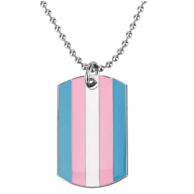 Collier drapeau trans Collier drapeau trans