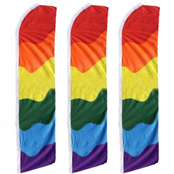 Beach flag LGBT rainbow