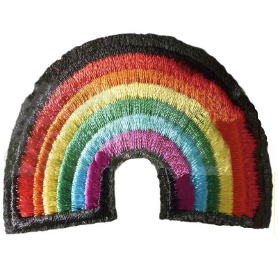 Patch à coller LGBT en forme d'arc en ciel 6 couleurs