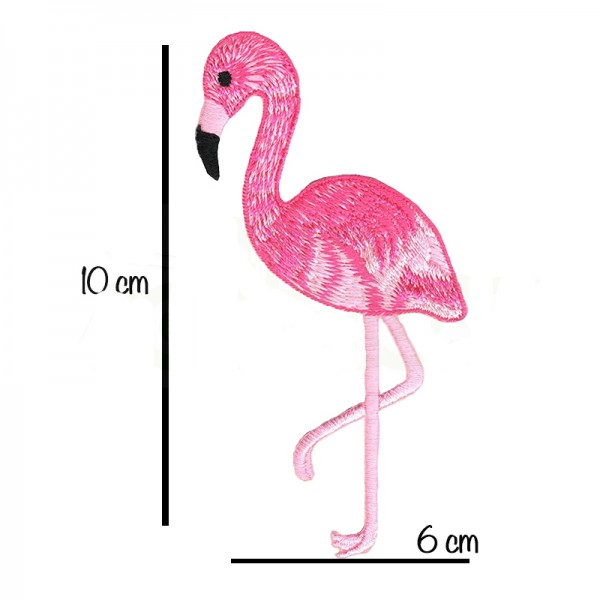 Patch Flamant Rose XL - Thermocollant Kitsch & Décalé !