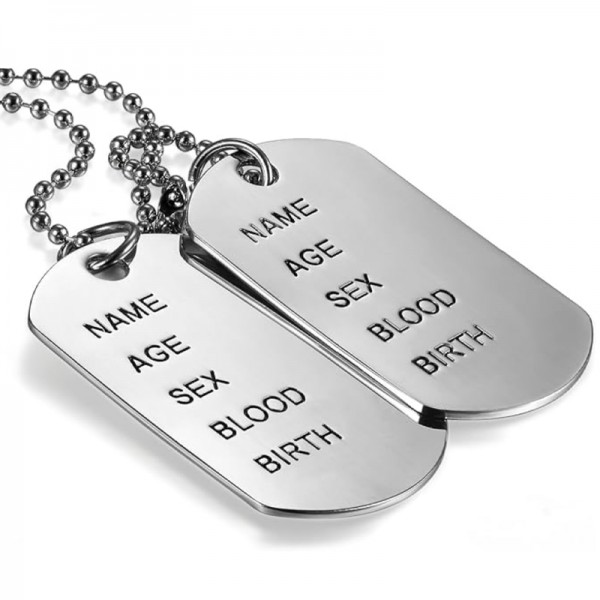 Plaques Militaires Dog Tag