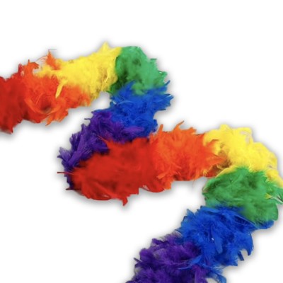 Boa plumes rainbow