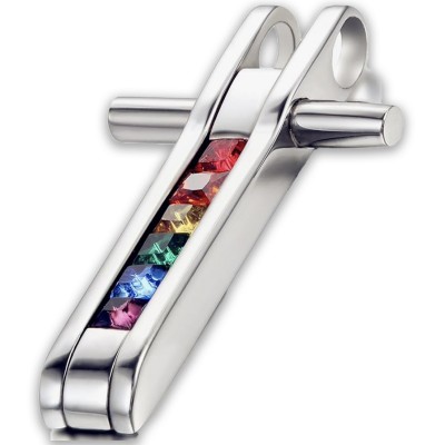 Pendentif en acier rainbow Pendentif en acier rainbow