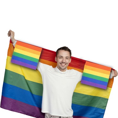 Drapeau cape rainbow Drapeau cape rainbow