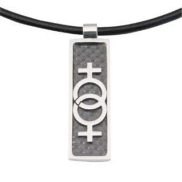 Pendentif LGBT Plaque Carbone Venus