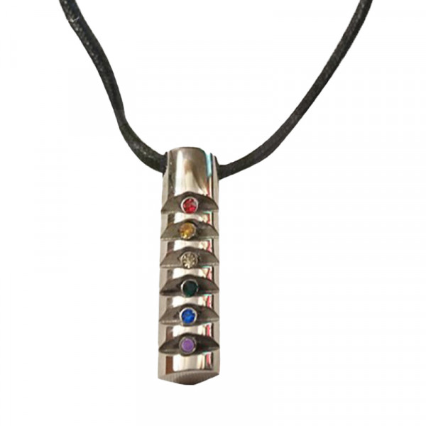 Pendentif Rainbow Tube Strié