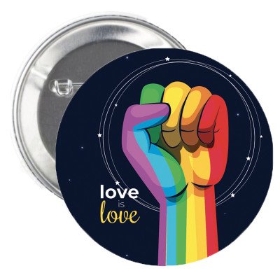 Badge LGBT love is love Badge LGBT love is love