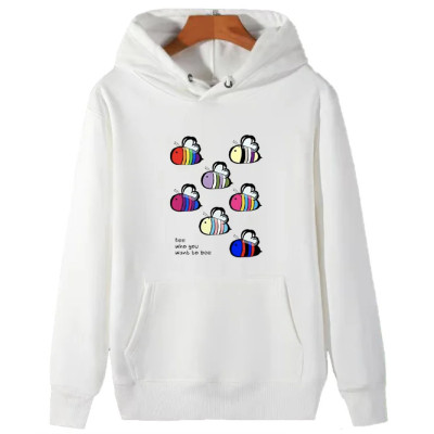 Sweat-shirt Fierté LGBTQIA, avec un design inspiré du drapeau de la fierté.