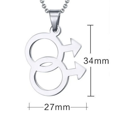 Collier gay en acier inoxydable Collier gay en acier inoxydable