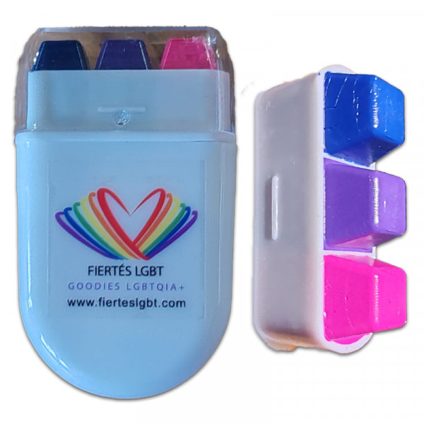 Maquillage LGBT bisexuel