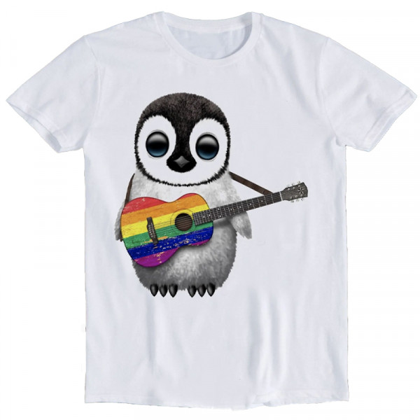 Tee shirt LGBT Pingouin