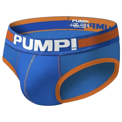 Slip pump orange et bleu pour gay pas cher