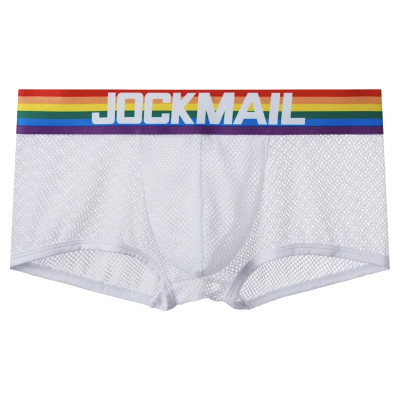 Boxer jockmail en filet, gay sexy- elastique arc en ciel Boxer jockmail en filet, gay sexy- elastique arc en ciel