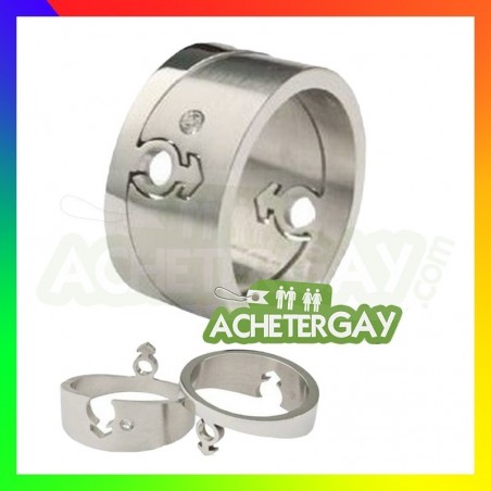 Bague Puzzle Mars & Strass