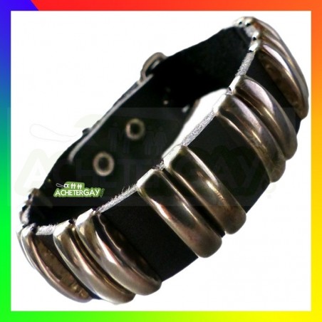 Bracelet Cuir 2 lignes