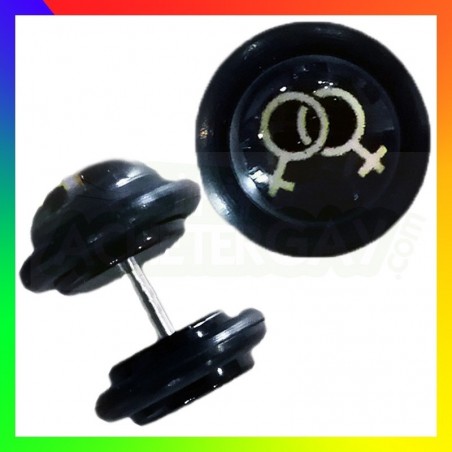 Boucle d'oreille symbole Vénus