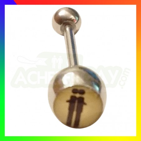 Piercing Langue "Yellow Men"