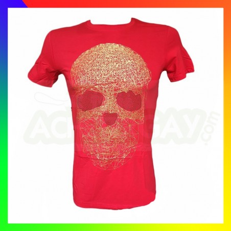 Tee shirt strass et or
