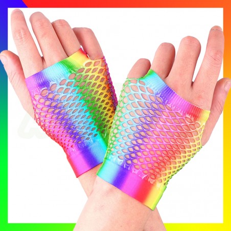 Mitaine LGBT filet courte