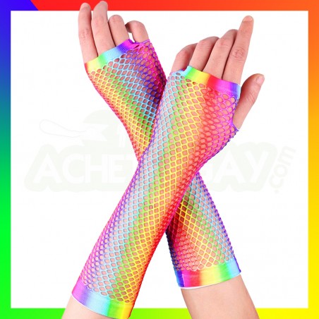 Mitaines LGBT  filet longues