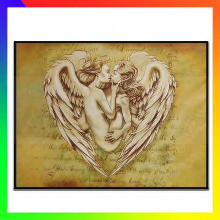 Tableau lesbians angels