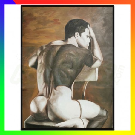 Tableau L'homme à la chaise
